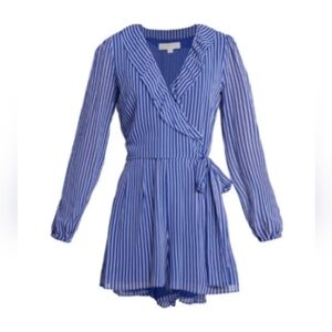 Michael Michael Kors Romper Blue Longsleeve Womens Size Small